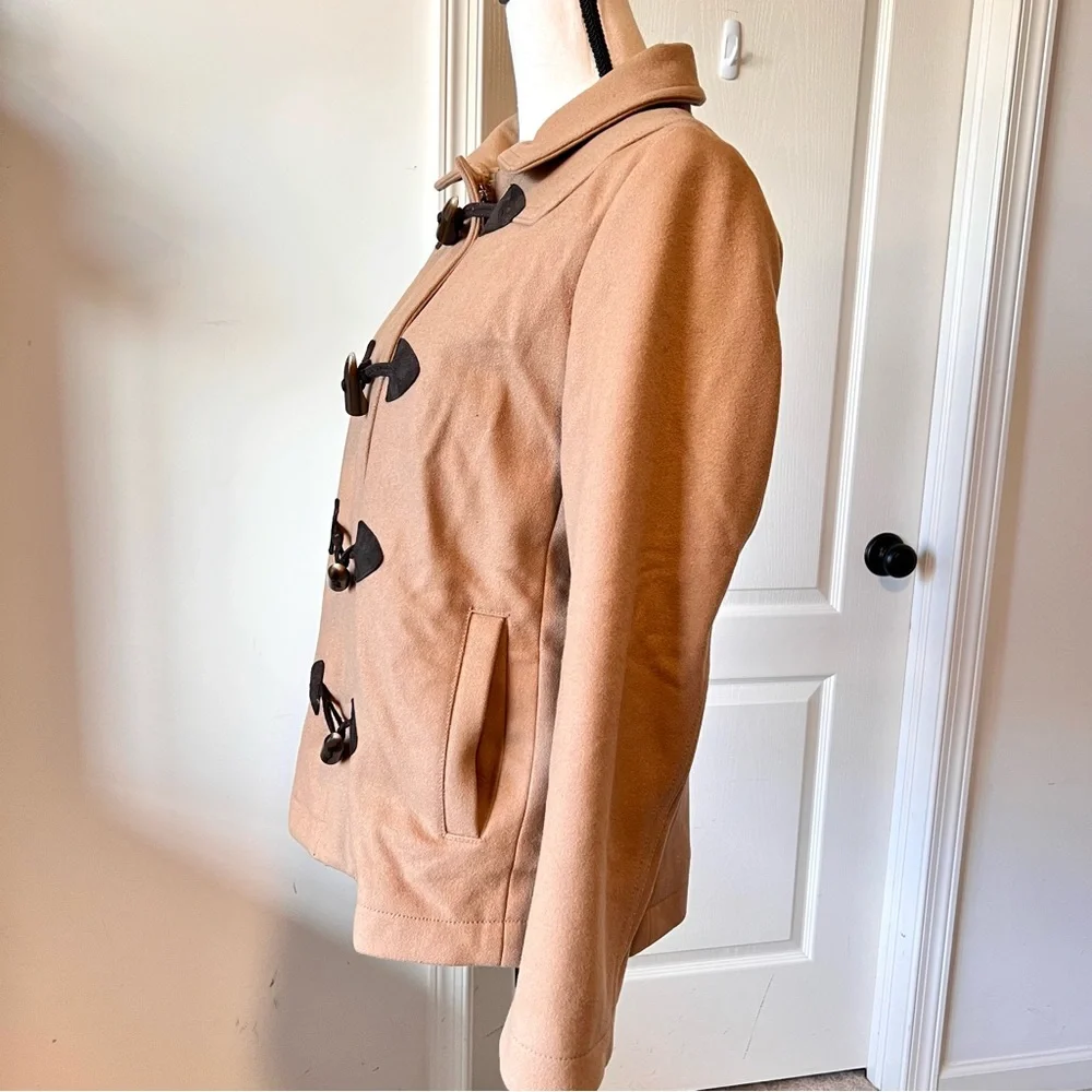 GAP Wool Blend Toggle/Zip Pea Coat—SZ. Medium - Picture 4 of 17